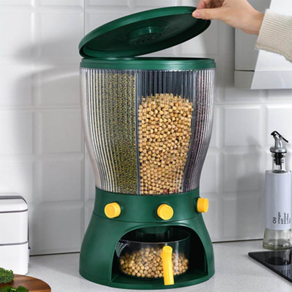 Rotatable Multifunctional Grain Storage Organizer - MaviGadget