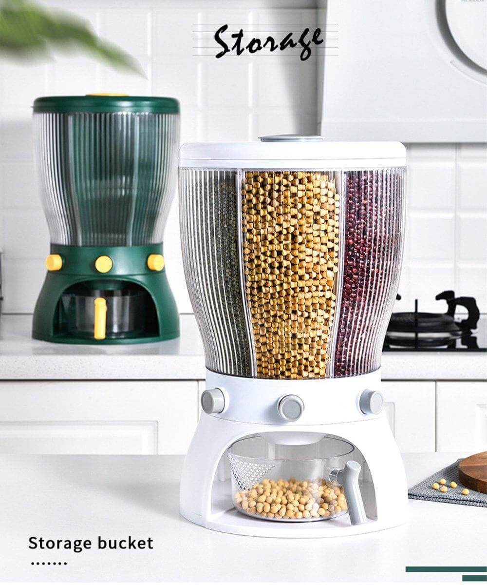 Rotatable Multifunctional Grain Storage Organizer - MaviGadget