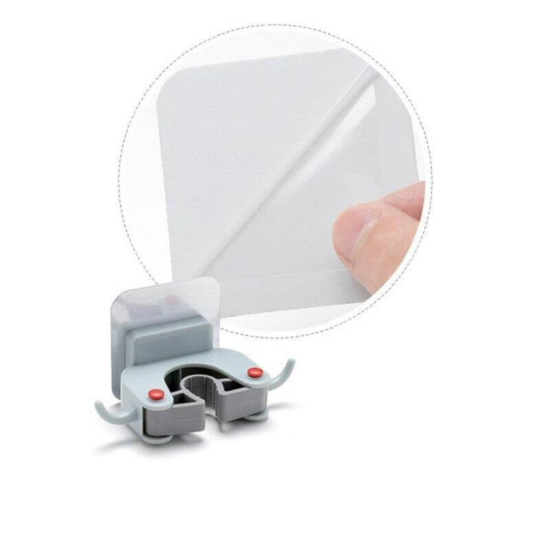 No-Drill Wall Mounted Mop/Broom Hanger - MaviGadget