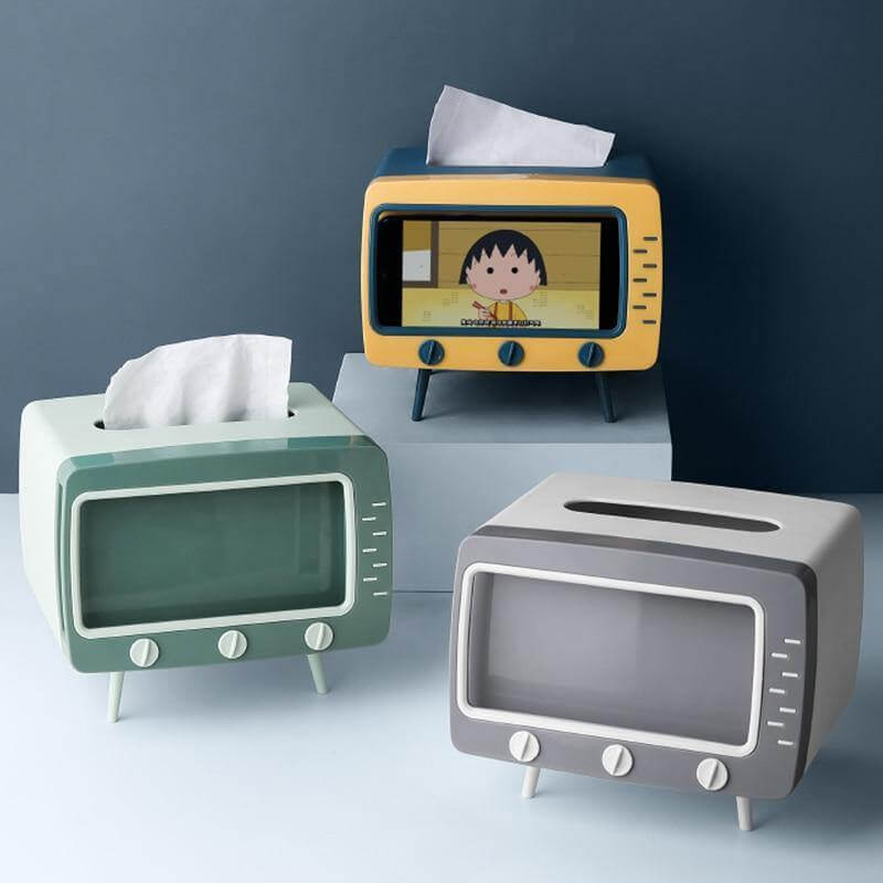 2in1 Creative Tissue Box with Mobile Phone Holder - MaviGadget