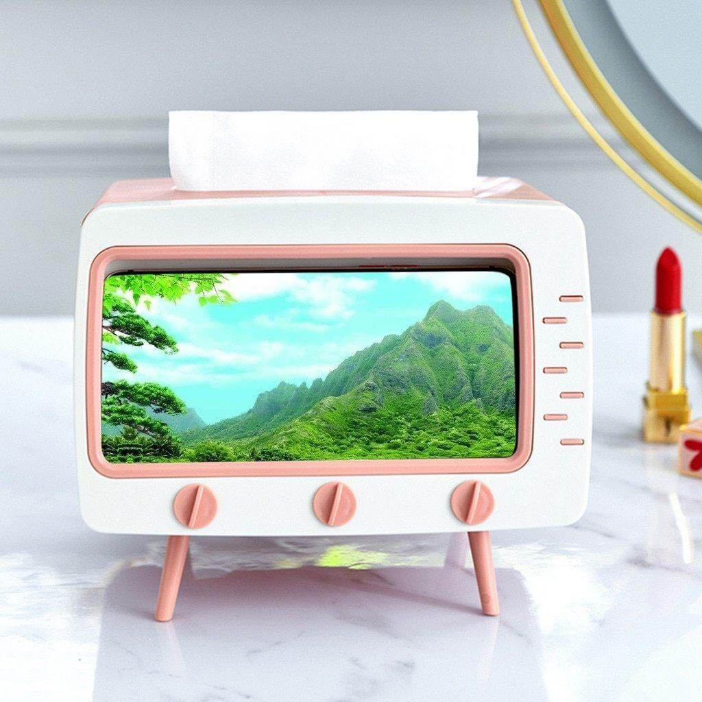 2in1 Creative Tissue Box with Mobile Phone Holder - MaviGadget