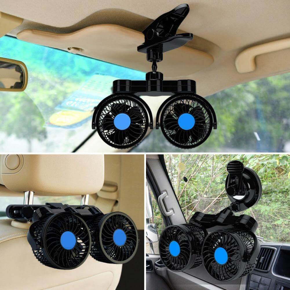 Rotatable Portable Air Cooling Car Fan - MaviGadget