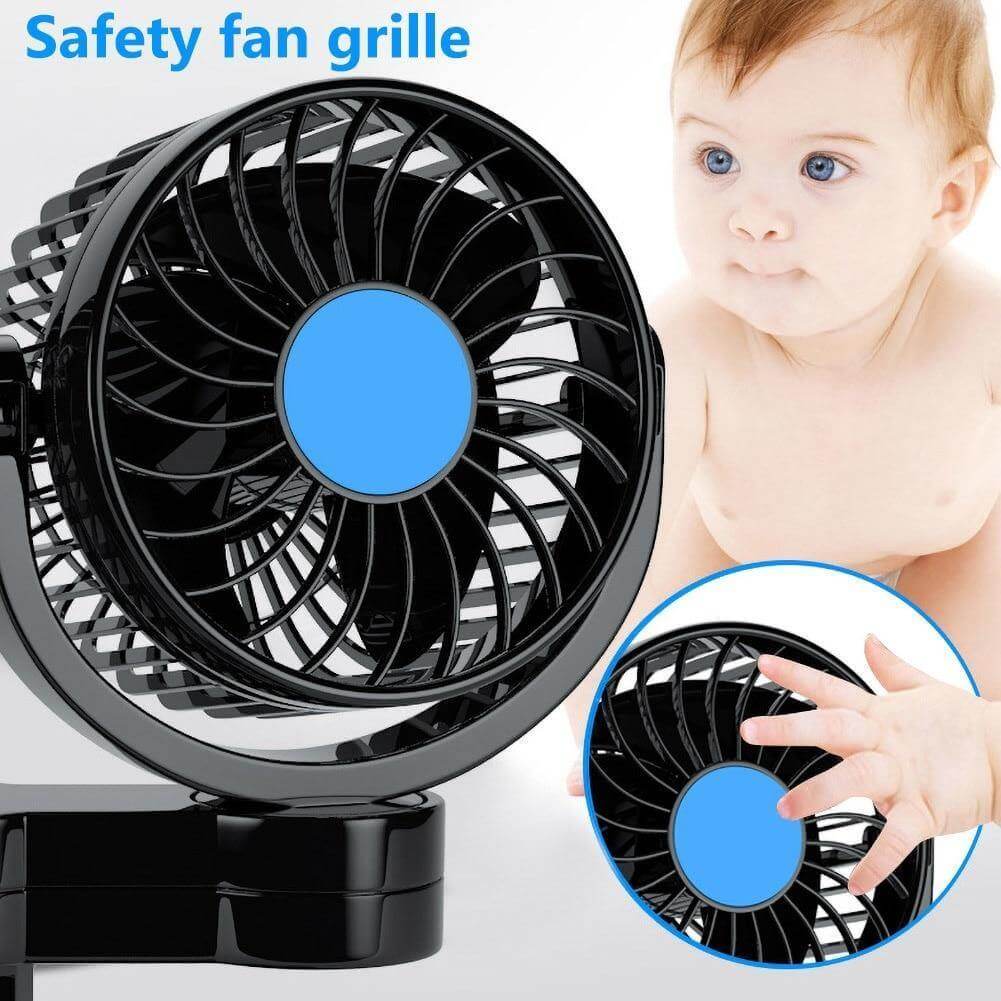 Rotatable Portable Air Cooling Car Fan - MaviGadget