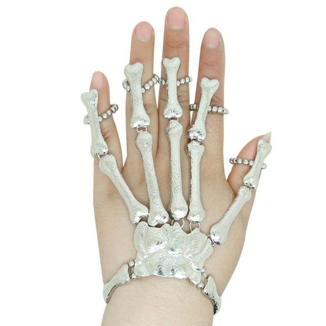 Skeleton Punk Halloween Finger Bracelet - MaviGadget