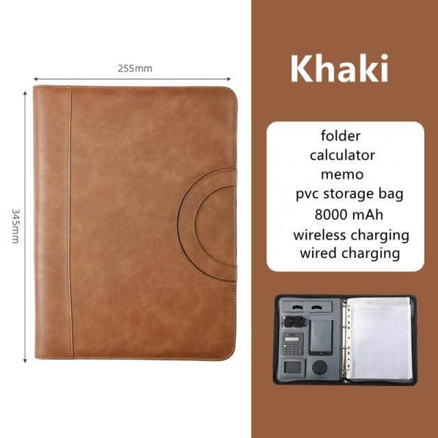 Leather Multifunctional PowerBank Notebook - MaviGadget