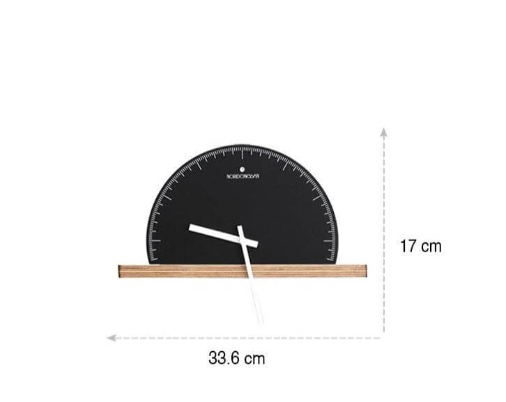 Modern Geometry Half Nordic Wall Clock - MaviGadget