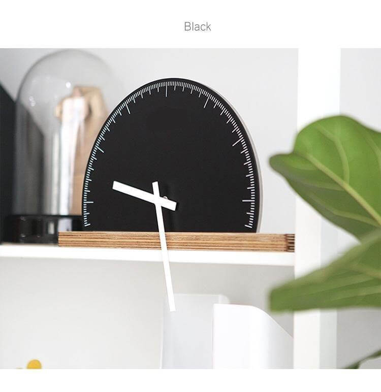 Modern Geometry Half Nordic Wall Clock - MaviGadget