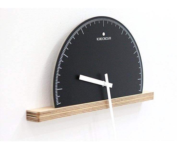 Modern Geometry Half Nordic Wall Clock - MaviGadget