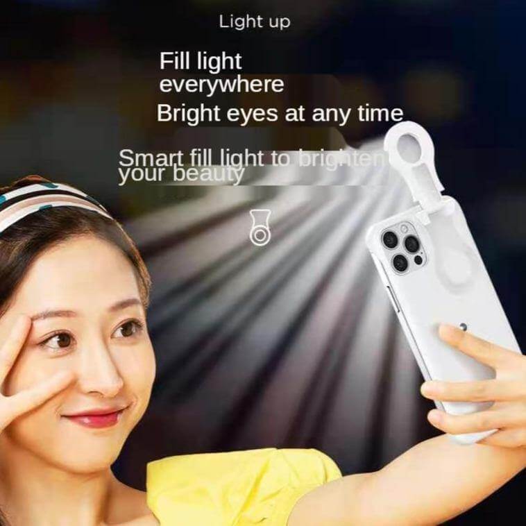 Selfie Light Flip iPhone 12 Shockproof Case - MaviGadget