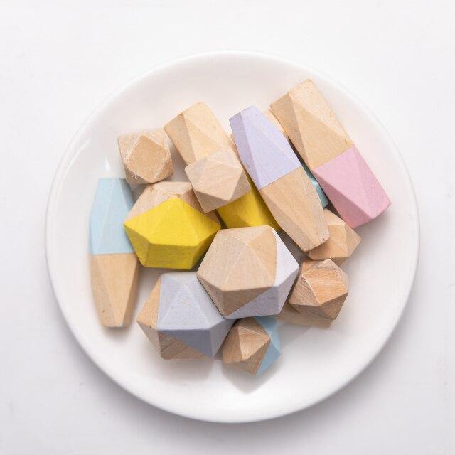 Colorful Wooden Stone Kids Intelligent Stacking Game - MaviGadget