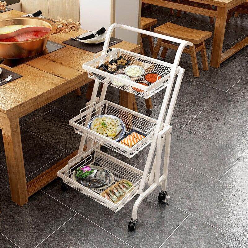 Parallel Folding Multifunction Kitchen Storage Rack - MaviGadget