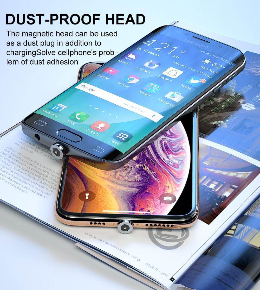 Rotatable Fast Charging Magnetic Cable - MaviGadget