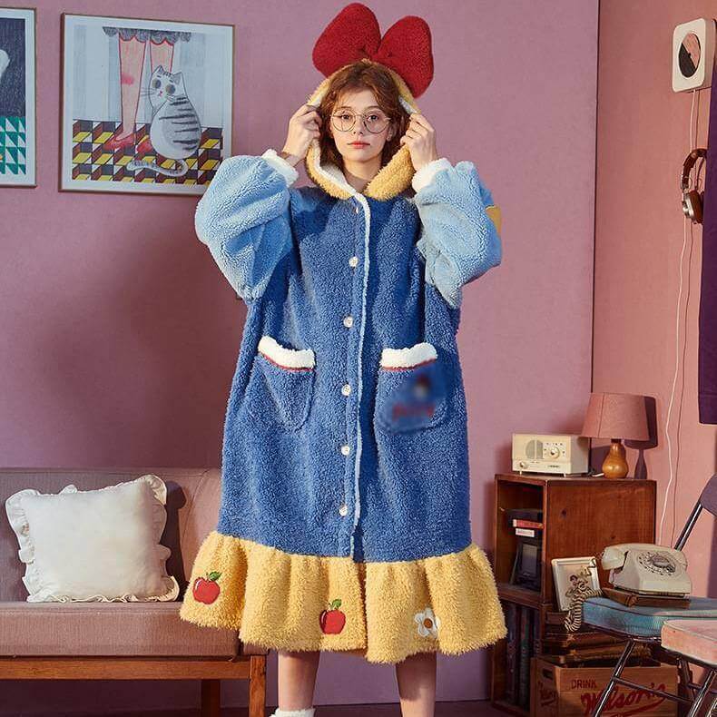 Colorful Princess Hooded Sleepwear for Women - MaviGadget