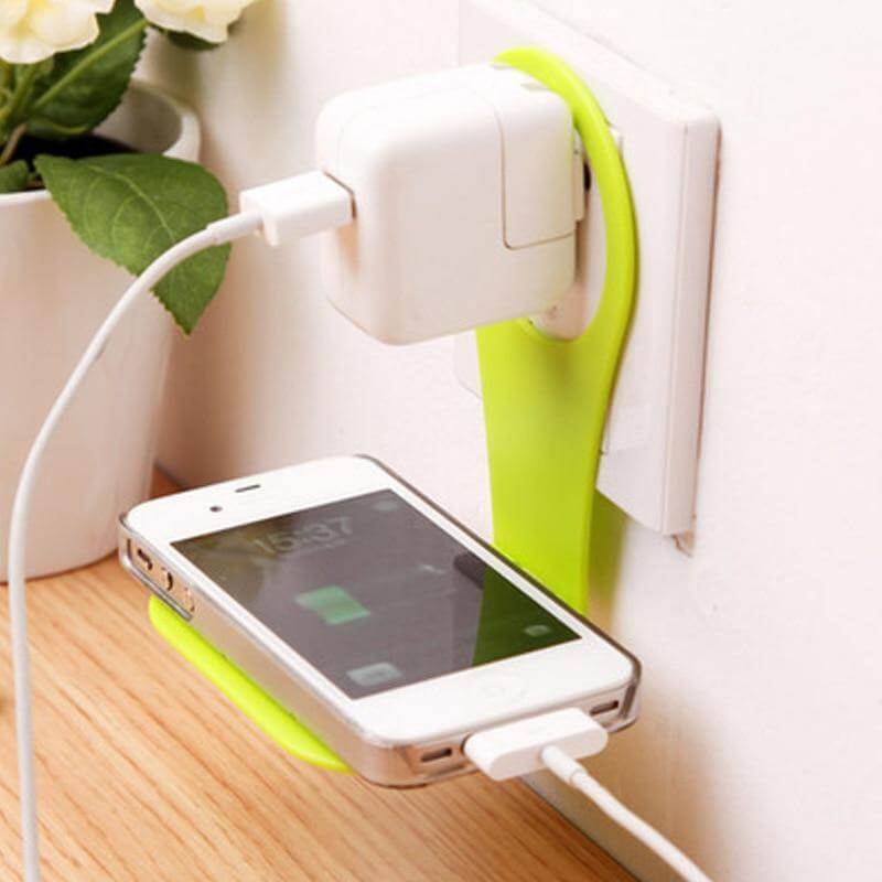 Universal Foldable Wall Outlet Phone Charger Holder - MaviGadget