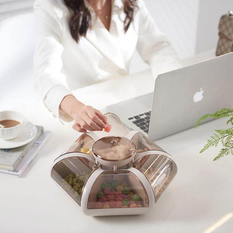 Creative Transparent Lotus Candy Box - MaviGadget