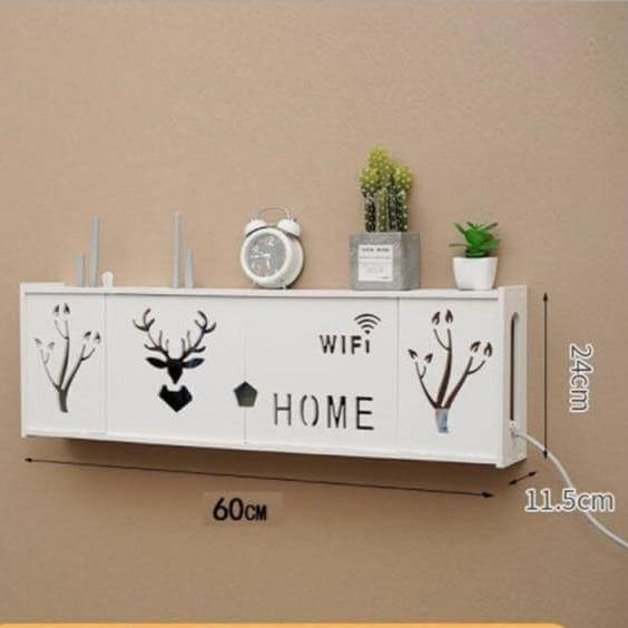 Wall-Mounted Cozy Home Wifi Router Storage Shelf - MaviGadget