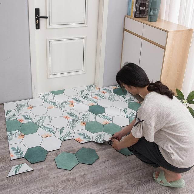 Non-Slip Dust Proof Nordic Style Hexagon Door Mat - MaviGadget