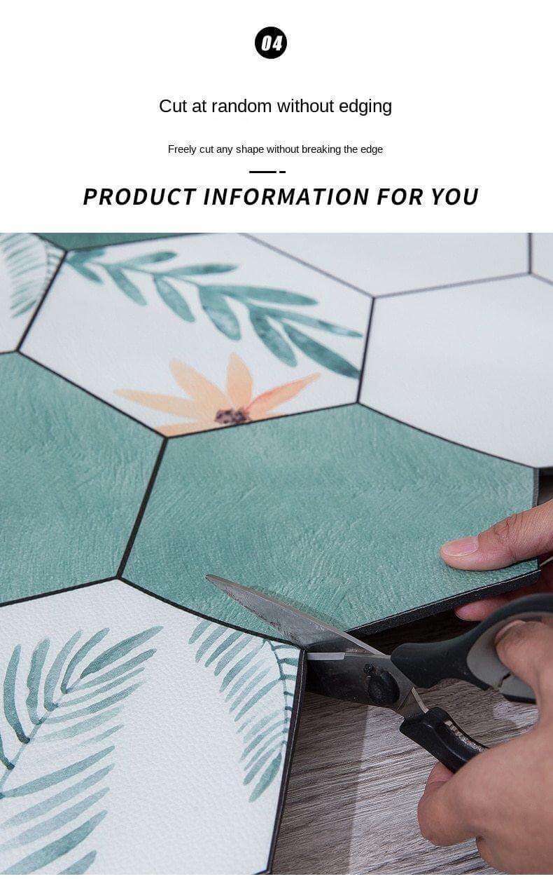 Non-Slip Dust Proof Nordic Style Hexagon Door Mat - MaviGadget