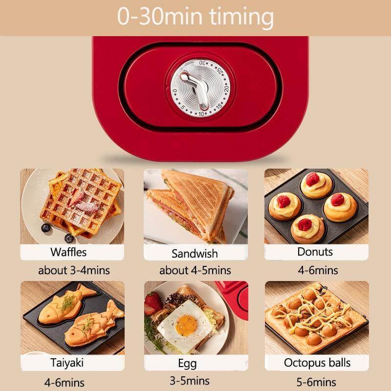 Multifunctional Breakfast Waffle Maker - MaviGadget