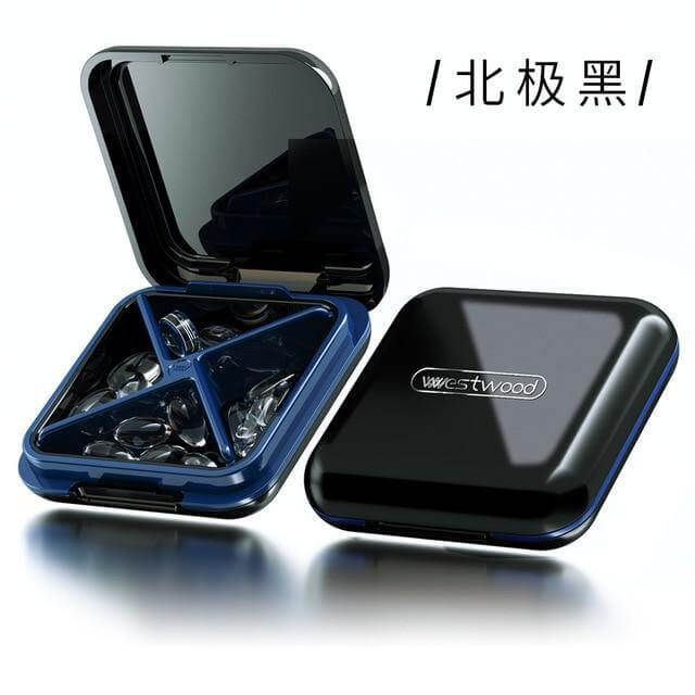 4-Grid Capsule Pill Box Travel Organizer - MaviGadget