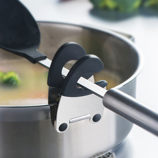 Stainless Steel Clip Cookware Spoon Holder