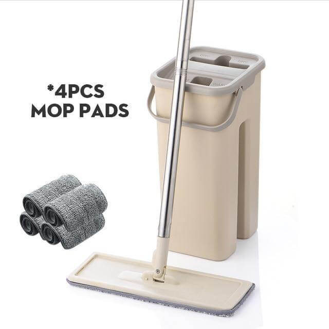 Flat Reusable Microfiber Washable Mop - MaviGadget