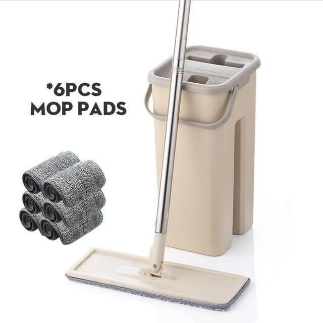 Flat Reusable Microfiber Washable Mop - MaviGadget