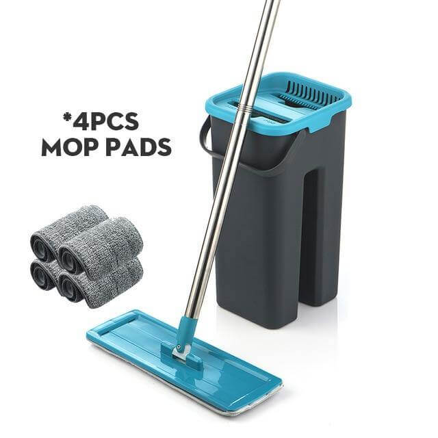 Flat Reusable Microfiber Washable Mop - MaviGadget