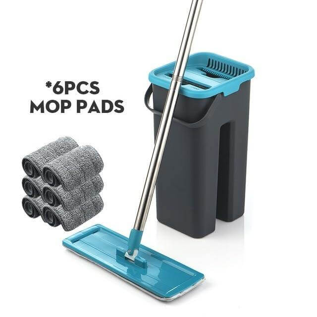 Flat Reusable Microfiber Washable Mop - MaviGadget