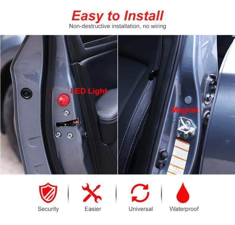 LED Car Door Opening Warning Lights - MaviGadget