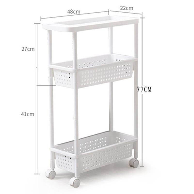Space-Saving Movable Slim Kitchen Storage Rack - MaviGadget