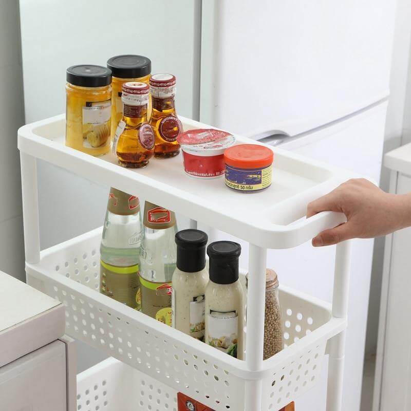 Space-Saving Movable Slim Kitchen Storage Rack - MaviGadget