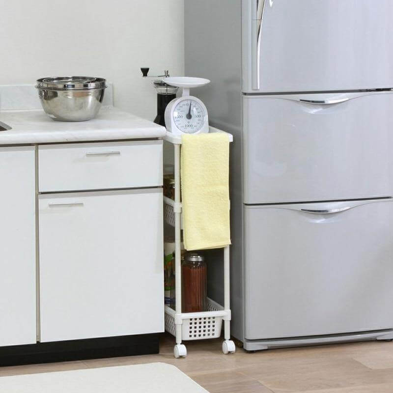 Space-Saving Movable Slim Kitchen Storage Rack - MaviGadget