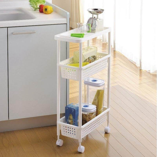 Space-Saving Movable Slim Kitchen Storage Rack - MaviGadget