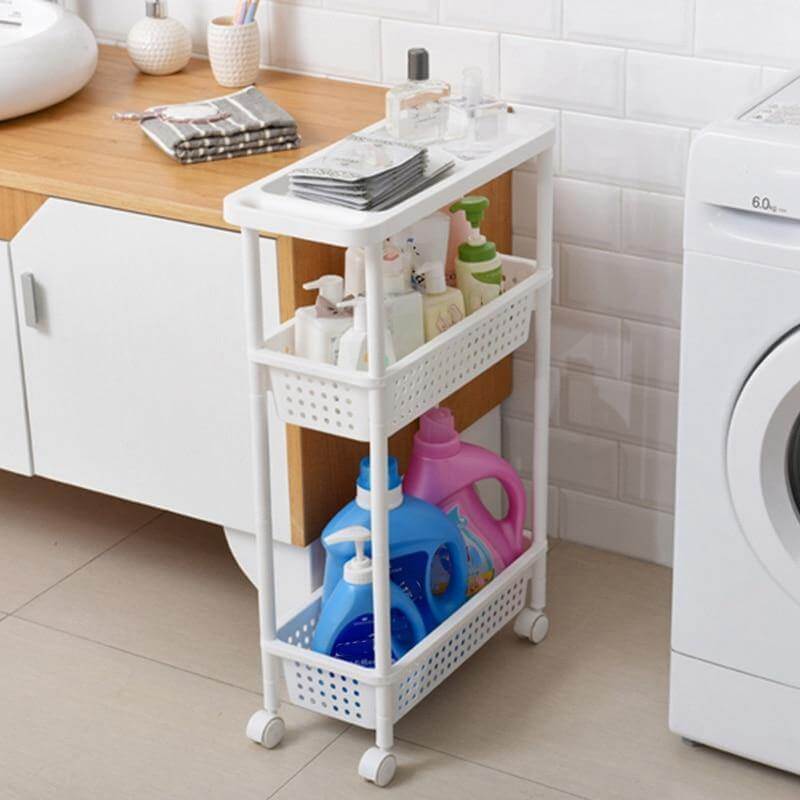 Space-Saving Movable Slim Kitchen Storage Rack - MaviGadget