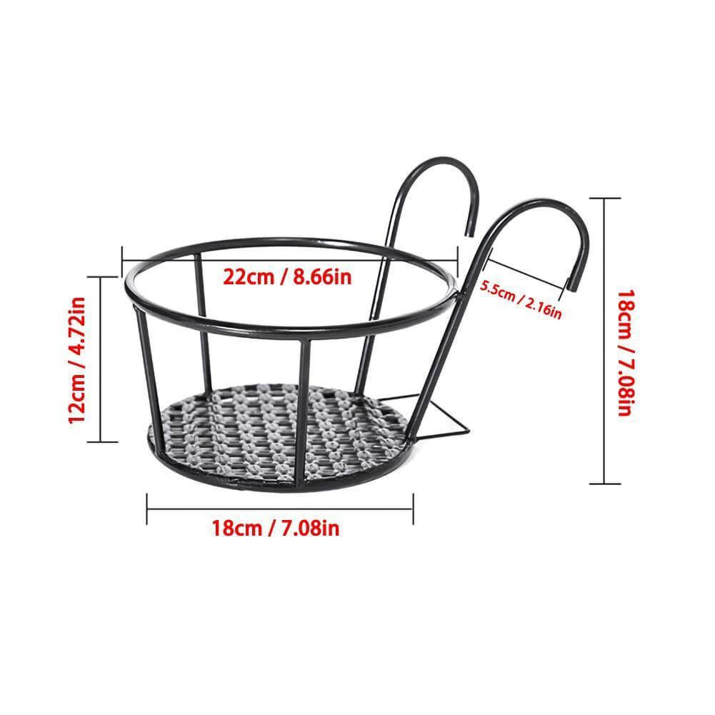 Iron Outdoor Hanging Baskets Flower Pot Holder - MaviGadget