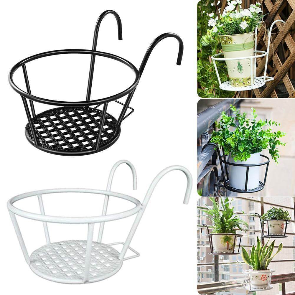 Iron Outdoor Hanging Baskets Flower Pot Holder - MaviGadget