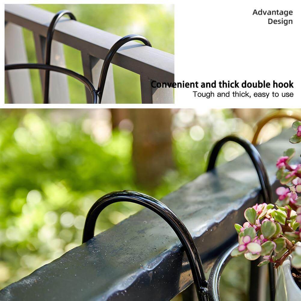 Iron Outdoor Hanging Baskets Flower Pot Holder - MaviGadget