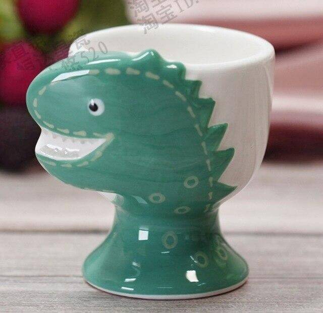 2Pcs Cute Animal Ceramic Breakfast Egg Holder - MaviGadget