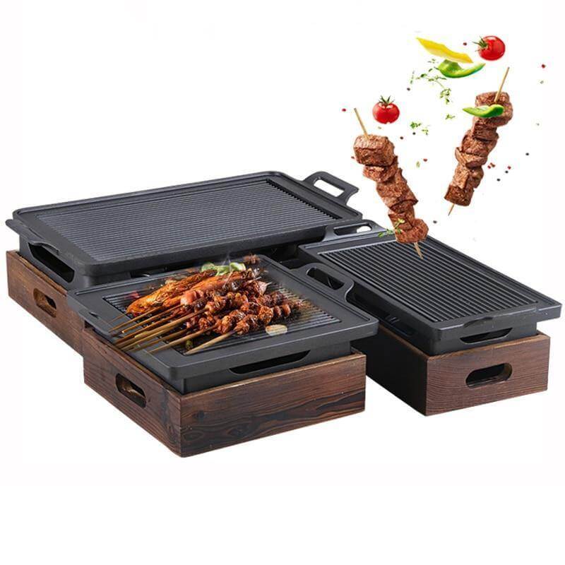 Smokeless Portable Japanese Non-Stick BBQ Grill - MaviGadget