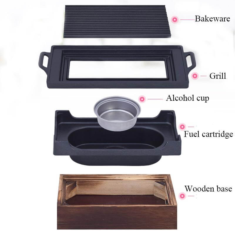 Smokeless Portable Japanese Non-Stick BBQ Grill - MaviGadget