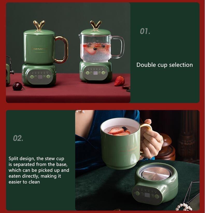 Elegant Mini Electric Ceramic Kettle - MaviGadget