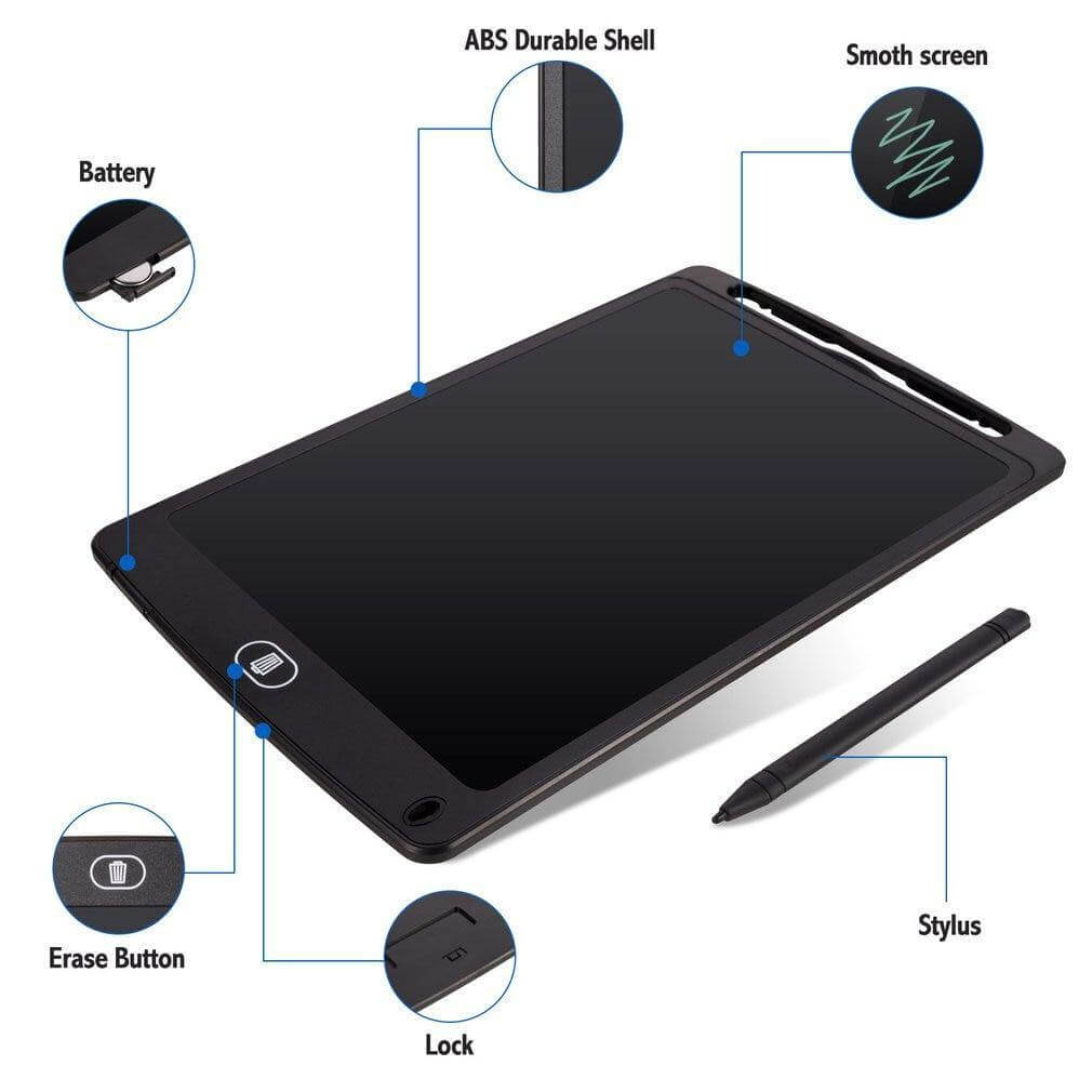 Ultra Thin Portable LCD Kids Writing Drawing Tablet - MaviGadget