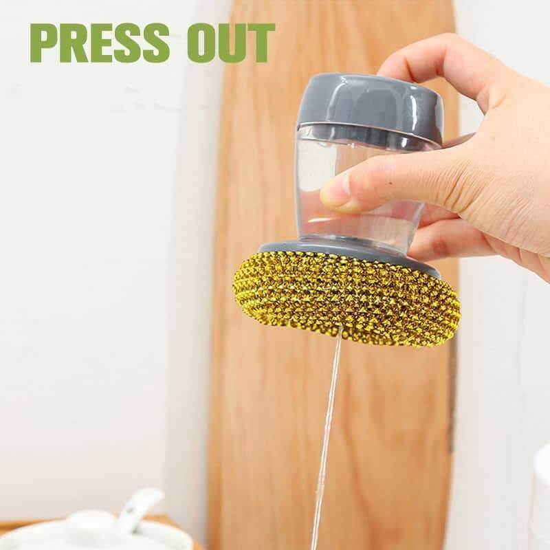 Palm Brush Kitchen Soap Washing Dispenser - MaviGadget