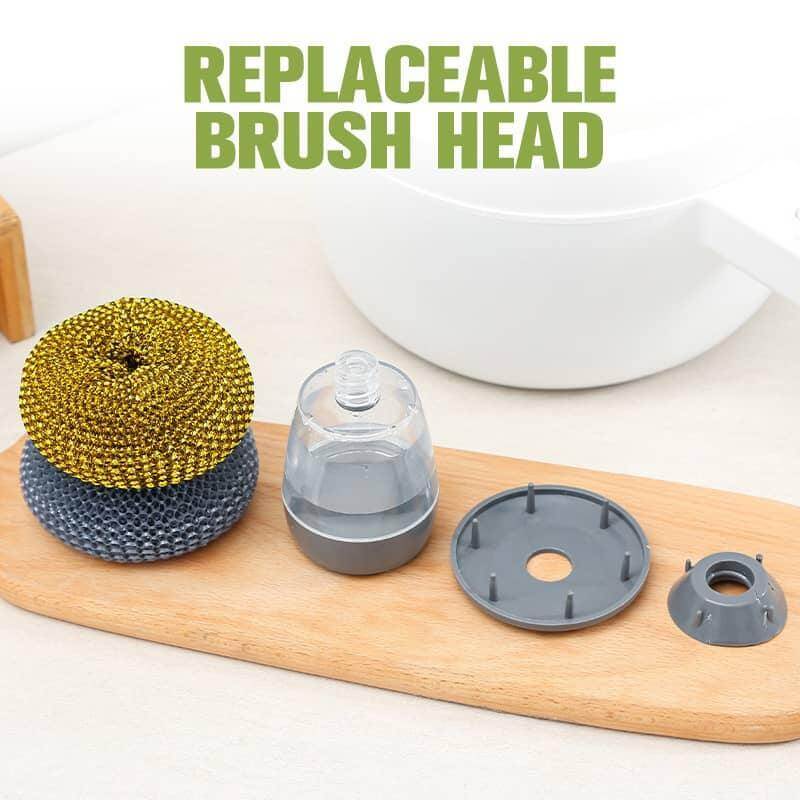Palm Brush Kitchen Soap Washing Dispenser - MaviGadget