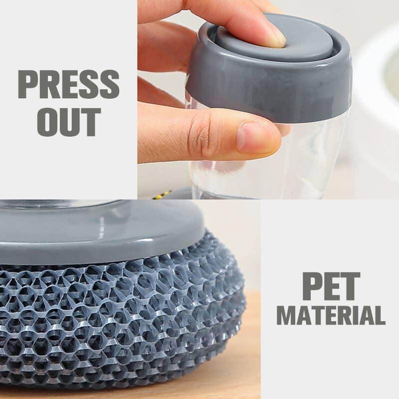 Palm Brush Kitchen Soap Washing Dispenser - MaviGadget