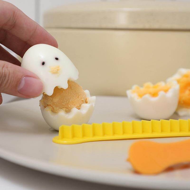 6pcs Smiley Face Cute Egg Cutter - MaviGadget