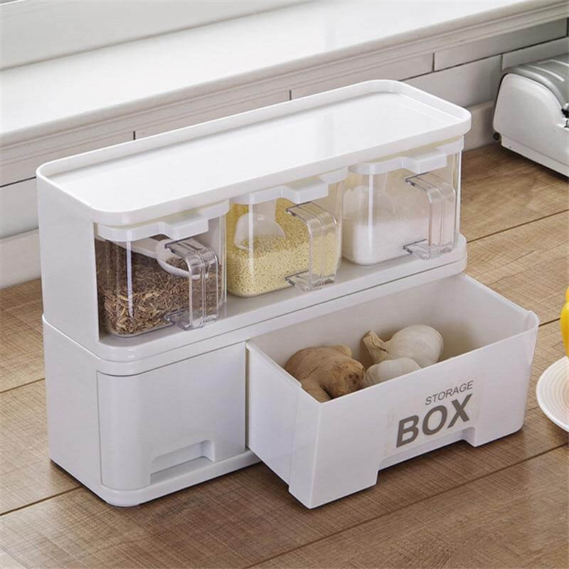 Multiple Boxes Seasoning Herb Kitchen Organizer - MaviGadget