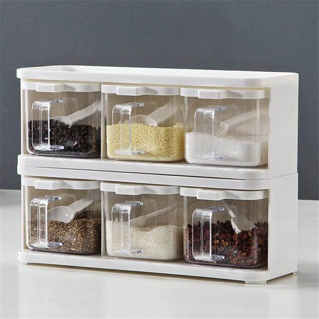 Multiple Boxes Seasoning Herb Kitchen Organizer - MaviGadget