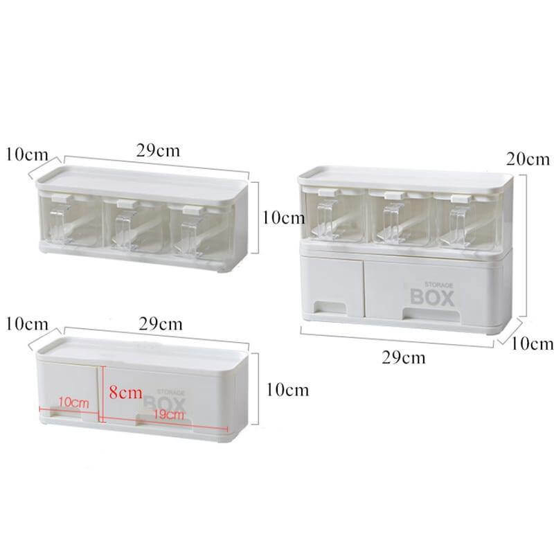 Multiple Boxes Seasoning Herb Kitchen Organizer - MaviGadget